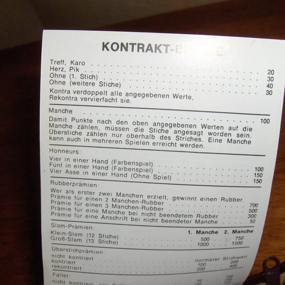 Piatnik Playing Cards in Leather Zip Case - Picture 6 of 9